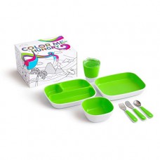 Munchkin Kit Completo Alimentação Color Me Hungry Verde (7 Peças)